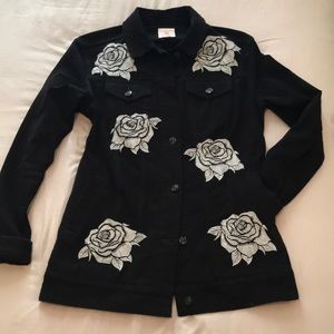 Lularoe Jaxon Jean Jacket